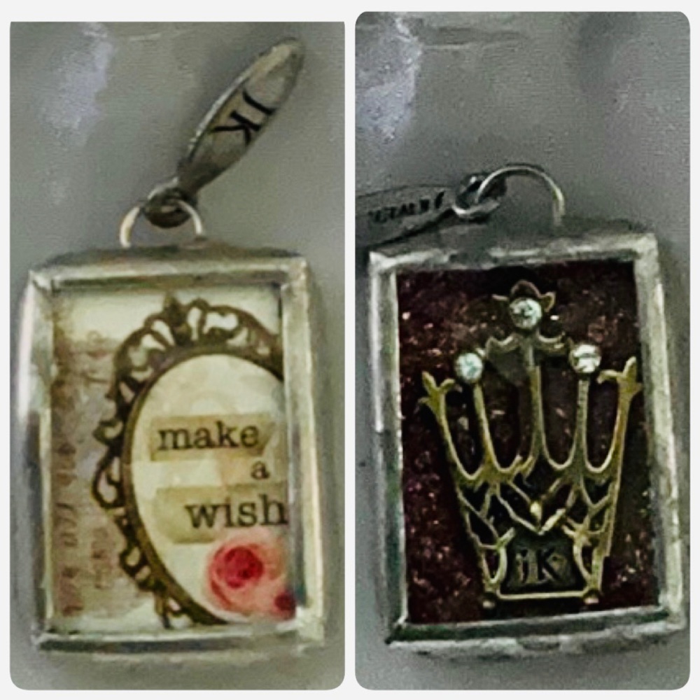 Make A Wish Glitter Jewel Kade Charm Made In USA